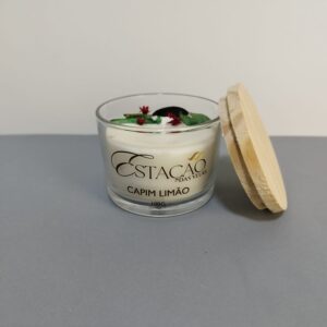 Vela aromática Capim Limão 100g Capim Limão Estação das Velas